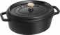 Preview: Staub Cocotte, Gusseisen, oval, 31 cm, Schwarz