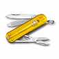 Preview: Taschenmesser Victorinox Classic Colors, "Tuscan Sun", gelb transparent, aufgeklappt