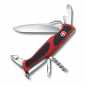 Preview: Taschenmesser Victorinox Ranger Grip 61 mit Zwei-Komponenten-Schalen in Rot-Schwarz.