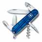 Preview: Victorinox Offiziersmesser Spartan in transparentem Blau.