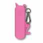 Preview: pinke Silikonhülle in Einhorn-Form für Victorinox Classic Messer, Rückseite
