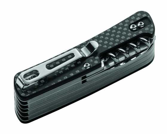 Taschenmesser Tech Tool Carbon 4 von Böker Plus in Schwarz, zugeklappt