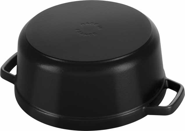 Staub Cocotte Gusseisen 26 cm Schwarz, Boden