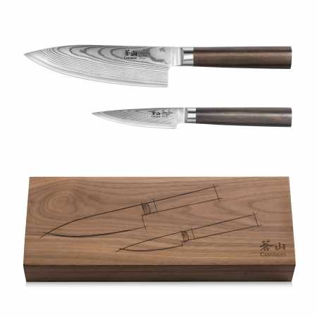 Cangshan Haku Serie 2-teiliges Set mit Messerbox, komplett