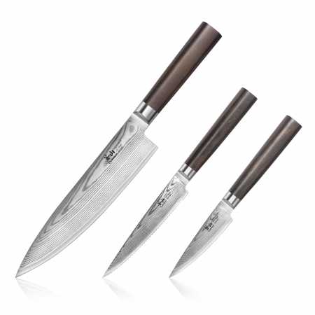 Cangshan Haku Serie 3-teiliges Set mit Messerbox, Messer