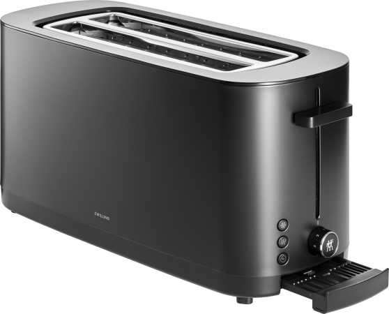 Zwilling Enfinigy Toaster mit Brötchenaufsatz, Schwarz