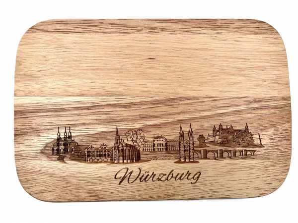 Brotzeitbrett klein, Stadtblick Würzburg