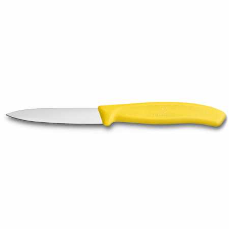 Gemüsemesser von Victorinox, 8 cm mit gelbem Griff