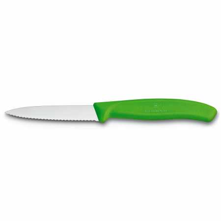 Victorinox Gemüsemesser mit Wellenschliff, grün