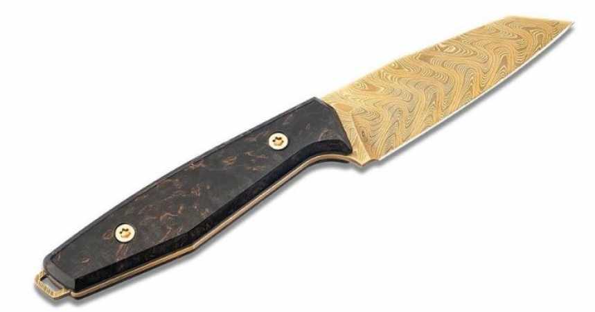 Böker Daily Knives AK1 Gold Damast Rückseite