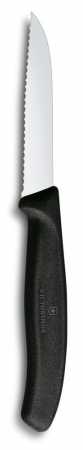 Victorinox Gemüsemesser Wellenschliff, Schwarz