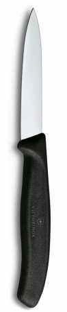 Victorinox Gemüsemesser gerader Schliff Mittelspitz, Schwarz