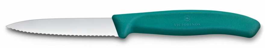Victorinox Gemüsemesser Wellenschliff Mittelspitz Grün