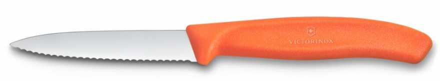 Victorinox Gemüsemesser Wellenschlif Mittelspitz Orange