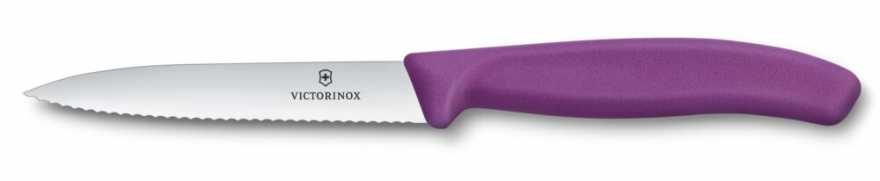 Victorinox Gemüsemesser Wellenschliff Mittelspitz Violett