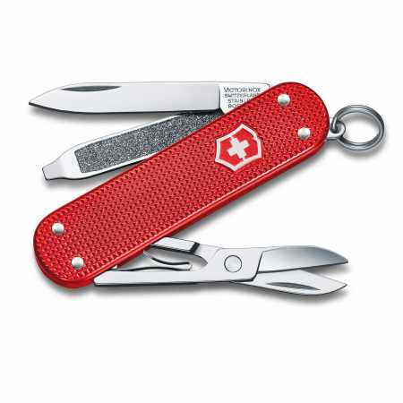 Taschenmesser Victorinox Classic Colors Alox, "Sweet Berry", rot, aufgeklappt