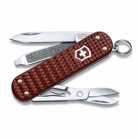 Victorinox Taschenmesser Classic Precious Alox, Hazel Brown, offen