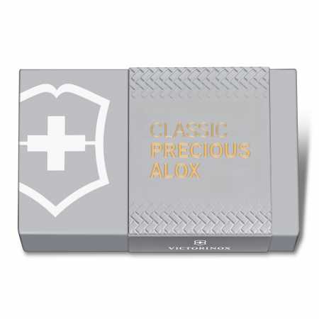 Victorinox Taschenmesser Classic Precious Alox, Brass Gold, Verpackung geschlossen
