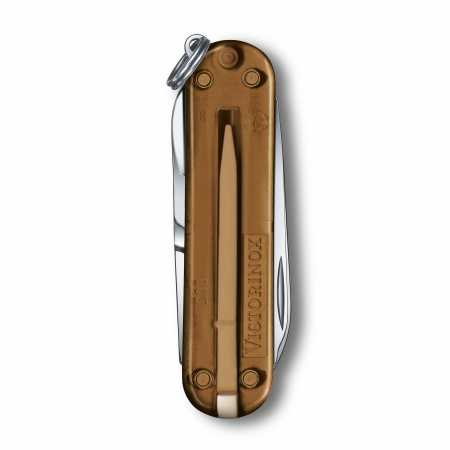 Taschenmesser Victorinox Classic Colors, "Chocolate Fudge", braun transparent, Rückseite