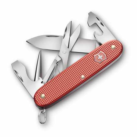 Victorinox Pioneer X ALox Limited Edition 2025 Stone Red, offen