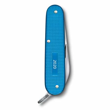 Taschenmesser von Victorinox Cadet Limited Edition 2020, Aquablau, Rückseite mit Jahreszahl