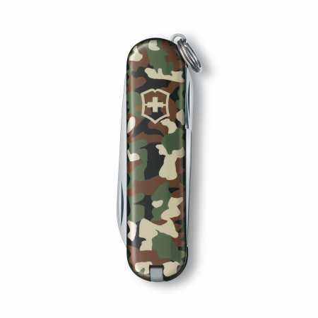 Victorinox Classic SD 58 mm in Camouflage-Muster, zugeklappt