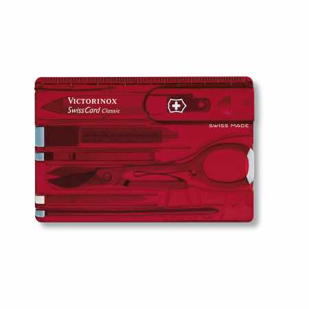 Swisscard Classic von Victorinox in Rot, 8,2 cm