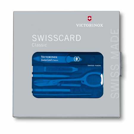 Swisscard Classic von Victorinox in Blau, 8,2 cm, in Verpackung