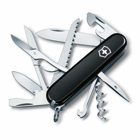 Victorinox Offiziersmesser Huntsman in Schwarz.