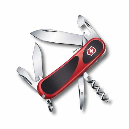 Victorinox Evo Grip S 101 mit Zwei-Komponentenschale, rot/schwarz