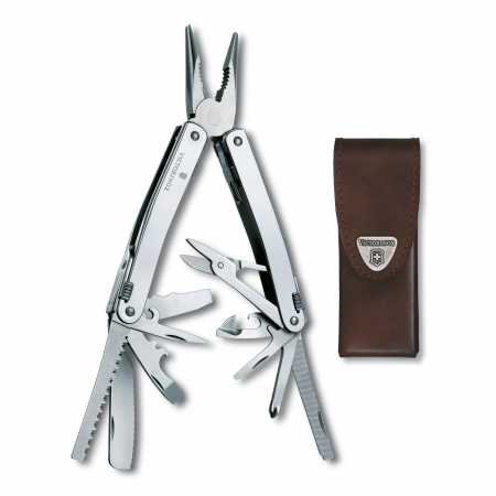 Victorinox Swisstool Spirit XC mit 24 Funktionen und lEDERETUI