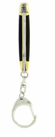 Forge de Laguiole Taschenmesser mit Öse dunkles Horn 7 cm, Draufsicht