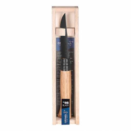 Taschenmesser Opinel No 8, Black Oak, in Verpackung