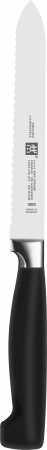 Zwilling  Vier Sterne Universalmesser 13cm Wellenschliff