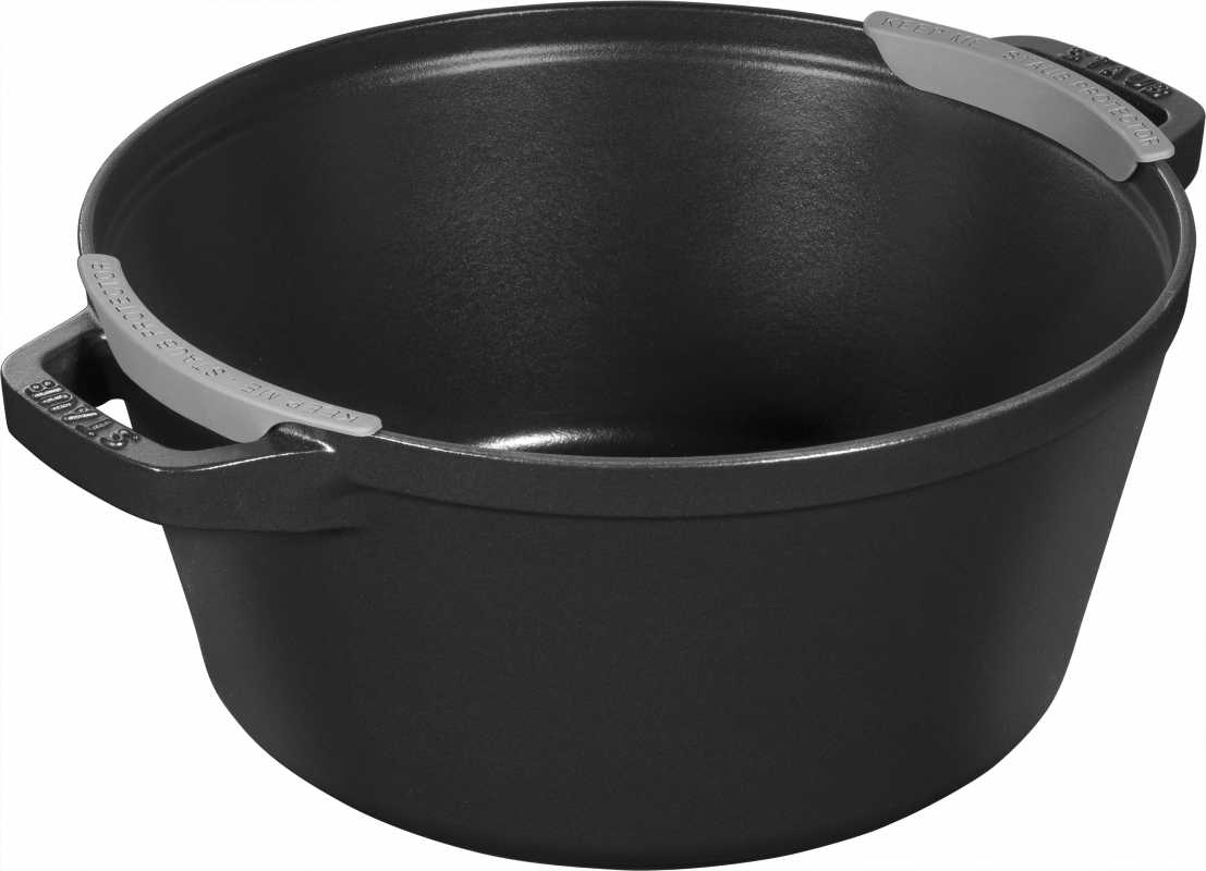 Staub Kochtopfset, Gusseisen, 2-tlg., Schwarz, Cocotte