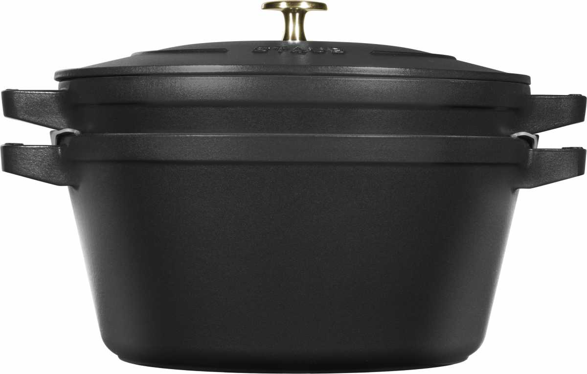 Staub Kochtopfset, Gusseisen, 2-tlg., Schwarz