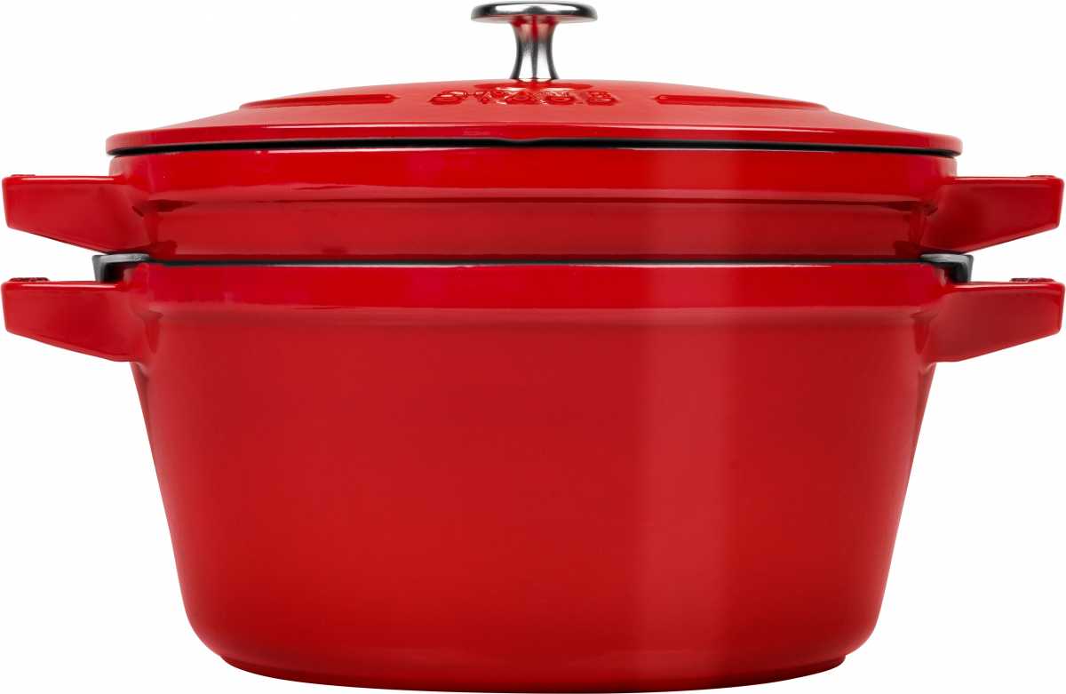 Staub Kochtopfset, Gusseisen, 2-tlg., Rot