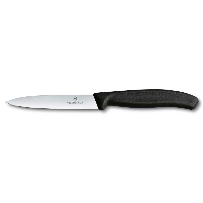 Gemüsemesser von Victorinox, 10 cm mit schwarzem Griff