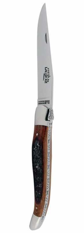 Forge de Laguiole Taschenmesser 11 cm Klinge Fasseiche Holz T12 Stahl