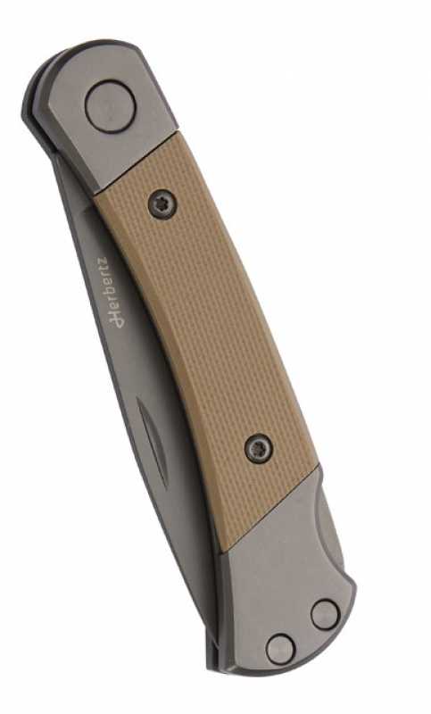 Herbertz Taschenmesser Grey, Small, Sand, geschlossen