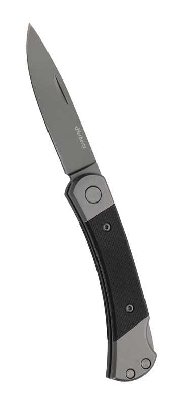 Herbertz Taschenmesser Grey, Small, Schwarz, offen