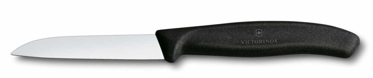 Victorinox Gemüsemesser gerader Schliff, Schwarz
