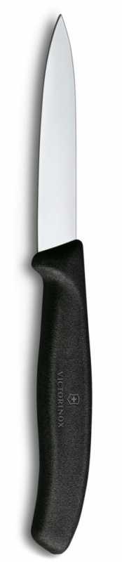 Victorinox Gemüsemesser gerader Schliff Mittelspitz, Schwarz