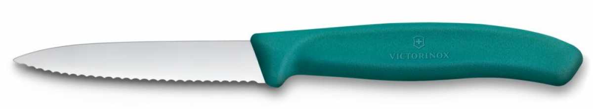 Victorinox Gemüsemesser Wellenschliff Mittelspitz Grün