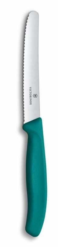 Victorinox Gemüsemesser Wellenschliff, Grün