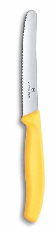 Victorinox Gemüsemesser Wellenschliff, Gelb