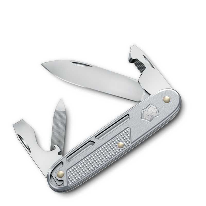 Victorinox Synergy X Alox Silber, offen