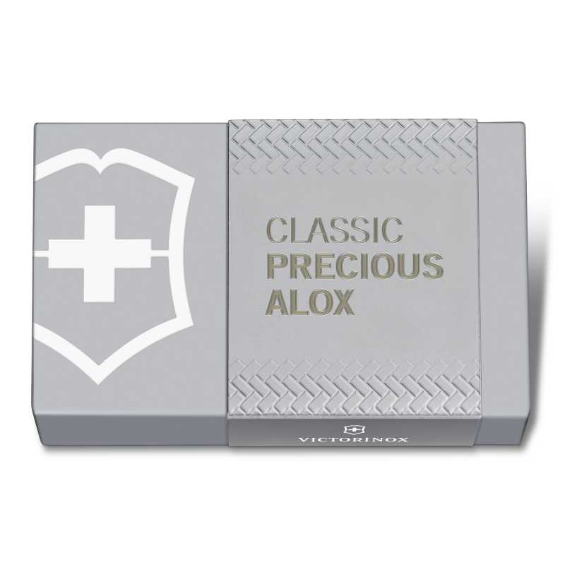 Victorinox Taschenmesser Classic Precious Alox, Infinite Grey, Verpackung geschlossen