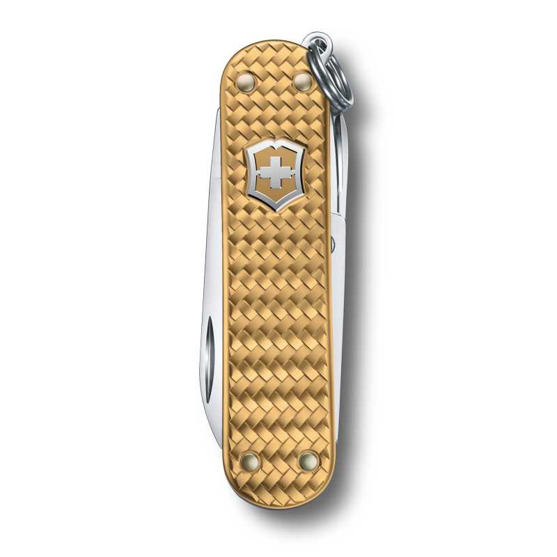 Victorinox Taschenmesser Classic Precious Alox, Brass Gold, Vorderseite