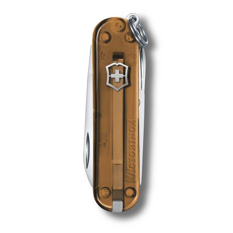 Taschenmesser Victorinox Classic Colors, "Chocolate Fudge", braun transparent, Vorderseite